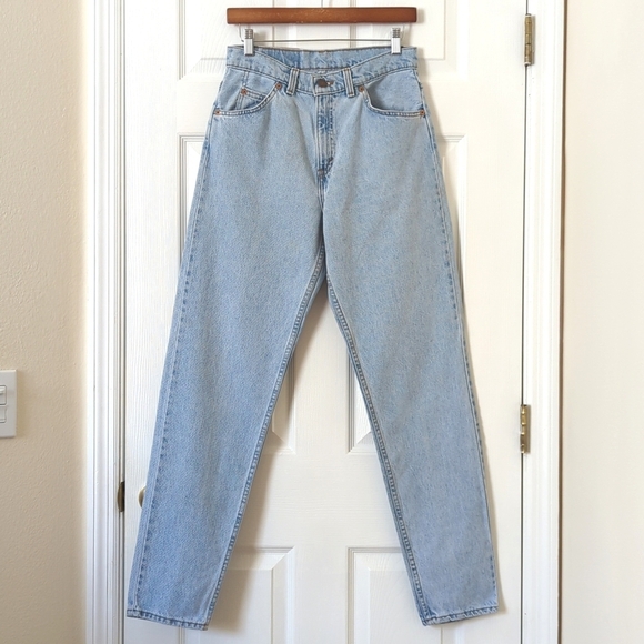 Levi's 90's Vintage 10962 Orange Tab More Relaxed Fit Tapered Leg Jeans Blue 9 - Picture 1 of 16